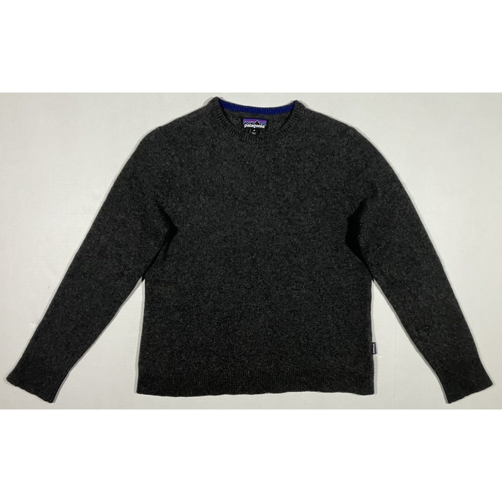 Patagonia Recycled Cashmere Crewneck Sweater Mens Medium Wool Forge Grey 50525